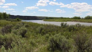 Une vallée très fertile alimentée par la rivière Red Deer qui abrite une végétation luxuriante ainsi que notre beau terrain de camping
