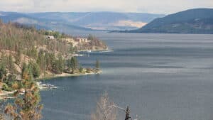 Une vue du lac Okanagan